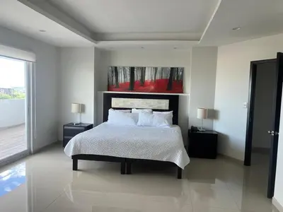 Cama o camas de una habitación en Condominio 501 Torre San Bernardo Los Mochis, Sin