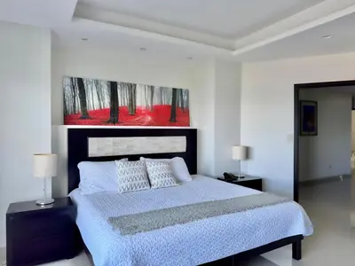 Cama o camas de una habitación en Condominio 501 Torre San Bernardo Los Mochis, Sin