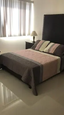 Cama o camas de una habitación en Condominio 701 Torre San Bernardo, Los Mochis Sin