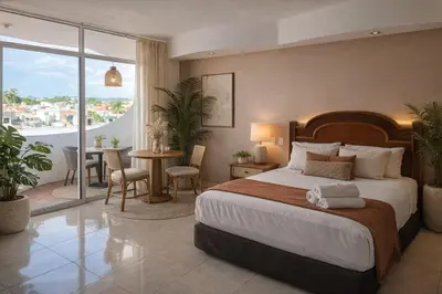 Cama o camas de una habitación en Zona Dorada Living