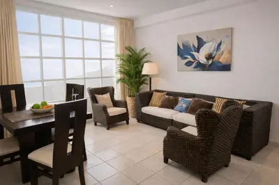 Zona de estar de Zona Dorada Living