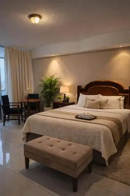 Cama o camas de una habitación en Zona Dorada Living