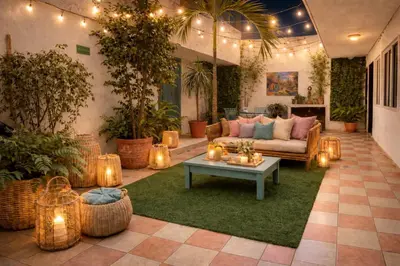 Zona de estar de Zona Dorada Living