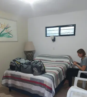 Cama o camas de una habitación en Quinta la pagoda
