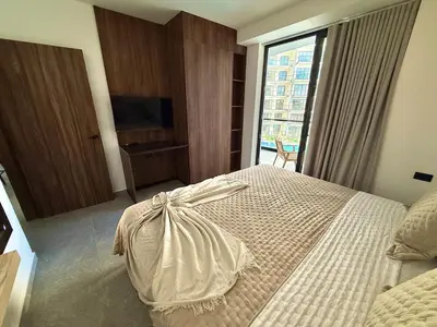 Cama o camas de una habitación en Nautilus Marina Mazatlan 303 Alberca