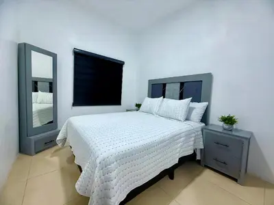 Cama o camas de una habitación en Casa Marsella Privada y Moderna 1