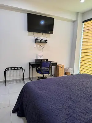 Una televisión o centro de entretenimiento en Departamento San Lorenzo #102