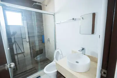 Un baño de Palmilla, Hermosa casa vacacional