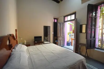 Cama o camas de una habitación en Habitacion Faro