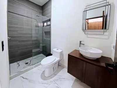 Un baño de Departamento Vila Nova