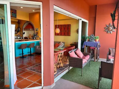 Zona de estar de Oasis retreat Ocean Views Infinity Pool
