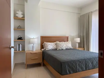 Cama o camas de una habitación en A Unas Calles del Malecon, Con Alberca en el Roof