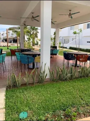Jardín al aire libre en Casa Conchita