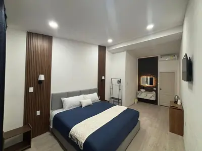 Cama o camas de una habitación en Borunda Suites