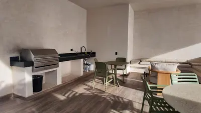 Zona de estar de Beach Loft Style and Beach Heated Pool