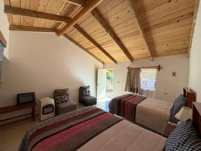 Cama o camas de una habitación en Hotel Mi Lindo Chihuahua