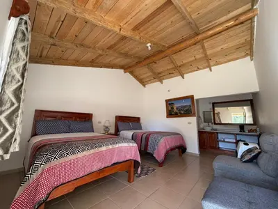 Cama o camas de una habitación en Hotel Mi Lindo Chihuahua