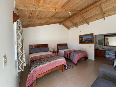 Cama o camas de una habitación en Hotel Mi Lindo Chihuahua