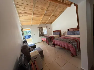 Cama o camas de una habitación en Hotel Mi Lindo Chihuahua