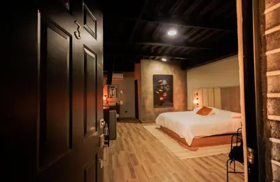 Cama o camas de una habitación en San Patricio Hotel Studio