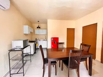 Una cocina o zona de cocina en Depa Familiar