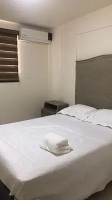 Cama o camas de una habitación en Casa 5 Centrica Super ubicada 3 camas queen
