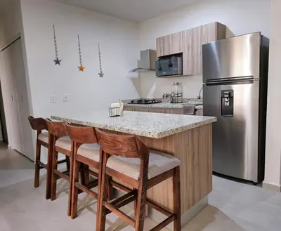Una cocina o zona de cocina en Bluu lagoons