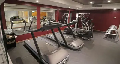 Gimnasio o instalaciones de fitness de Bluu Hotel Aeropuerto Monclova-Frontera