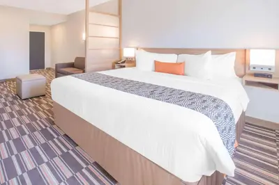 Cama o camas de una habitación en Microtel Inn & Suites by Wyndham Cuauhtemoc Campos Menonitas