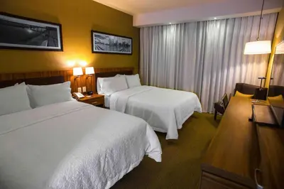 Cama o camas de una habitación en Hampton Inn Piedras Negras