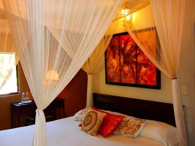 Cama o camas de una habitación en Hotel Torres Del Fuerte