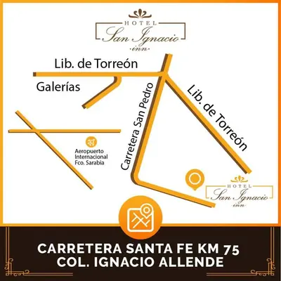 Plano de Hotel San Ignacio Inn