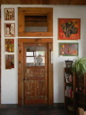 Biblioteca en el lodge