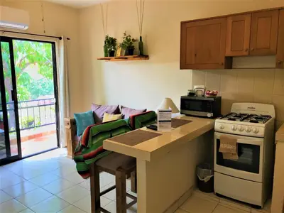 Una cocina o zona de cocina en Hotel Casa Mangos Loreto