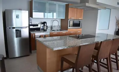 Una cocina o zona de cocina en Peninsula Mazatlan