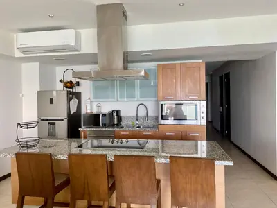 Una cocina o zona de cocina en Peninsula Mazatlan