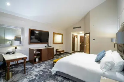 Cama o camas de una habitación en Casa Mayor Saltillo, Hotel Hacienda