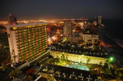 Vista general de Mazatlán o vista desde el resort