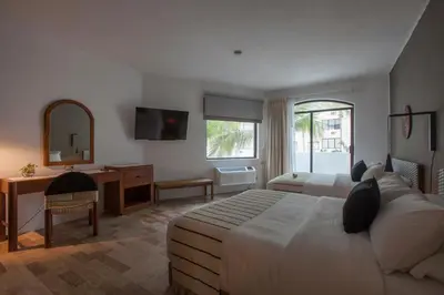 Cama o camas de una habitación en Gaviana Resort