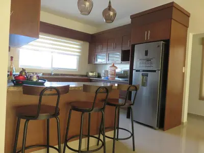 Una cocina o zona de cocina en Departamento de Lujo en Mazatlan