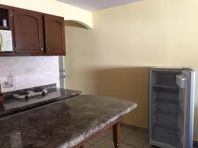 Una cocina o zona de cocina en Aparthotel - El Ejecutivo