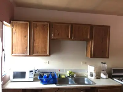 Una cocina o zona de cocina en Blanquita Apartment