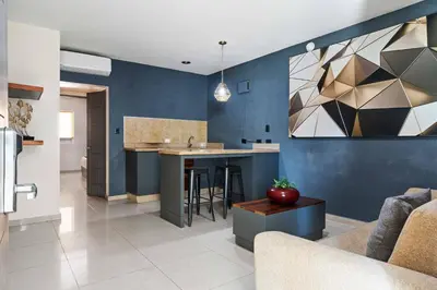 Zona de estar de Homesuites Zaragoza