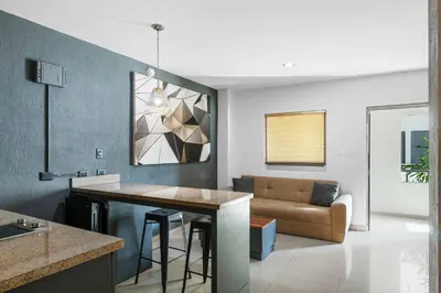 Zona de estar de Homesuites Zaragoza