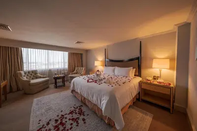Cama o camas de una habitación en Hotel Santa Anita - Balderrama Hotel Collection