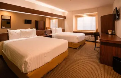 Cama o camas de una habitación en Microtel Inn and Suites by Wyndham Ciudad Juarez, US Consulate