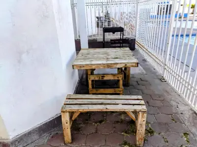 Un balcón o terraza de Condominio 303 Loma Bonita, enfrente de la alberca!