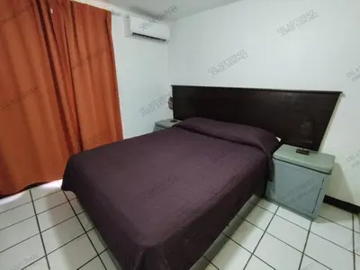 Cama o camas de una habitación en Condominio 303 Loma Bonita, enfrente de la alberca!
