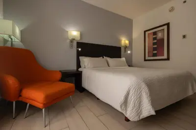 Cama o camas de una habitación en Fiesta Inn Nogales