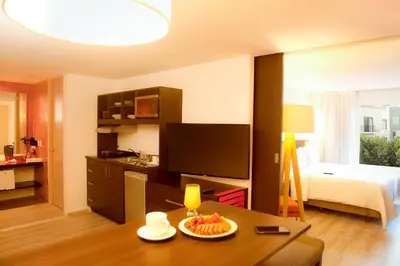Una cocina o zona de cocina en Fiesta Inn Express Monclova